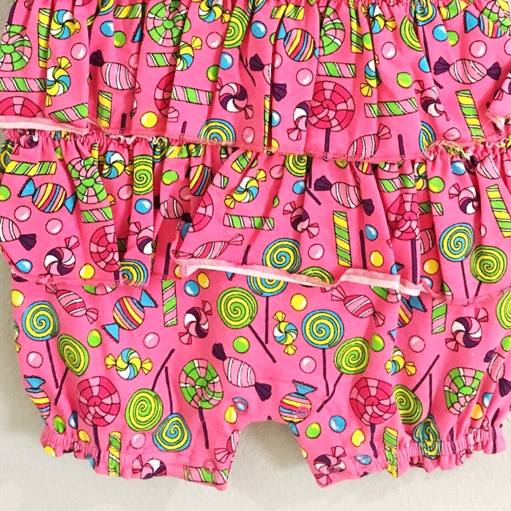 Jack and Jill pink Candy land baby girl romper 12M - Picture 5 of 5